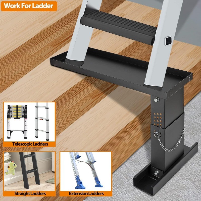 Ladder Extender for Stairs, Heavy-Duty Ladder Levelers for Extension Ladders, No
