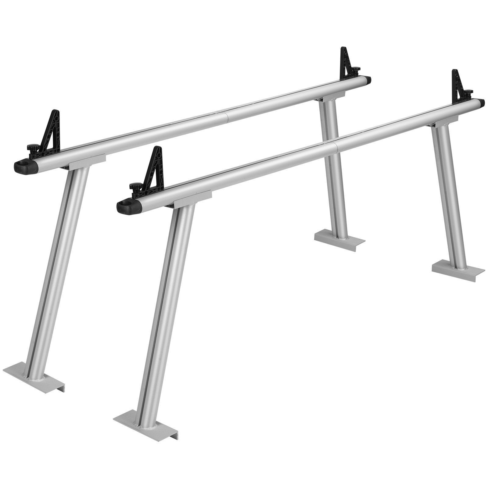 Durable 800lb 46-71inch Steel Truck Ladder Rack Adjustable with J-Bolt Mounts