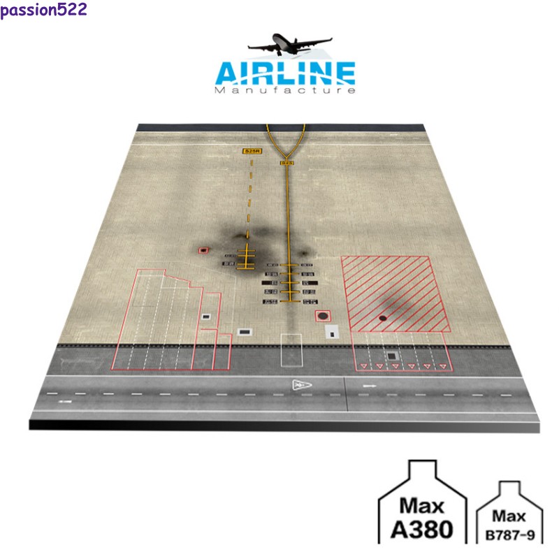 1: 400 International Airport Finished Wooden Platform Parking Apron Multiple