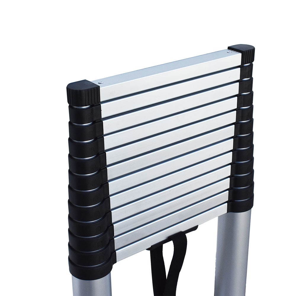 12.5 Feet Telescopic Step Ladder Aluminum Easy To Install Extension Ladder