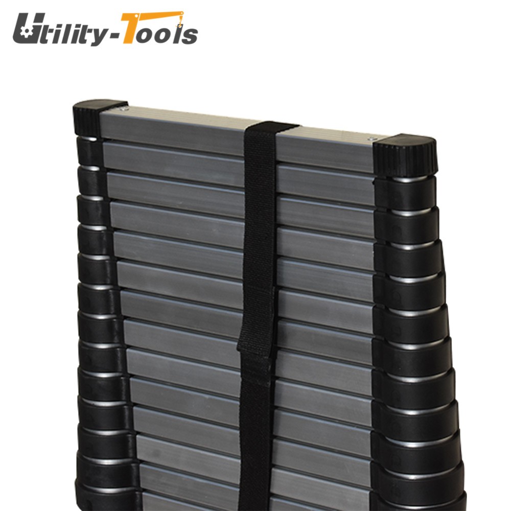 14.5FT Aluminum Multi Purpose Telescopic Extension Ladder Heavy Duty Step Ladder