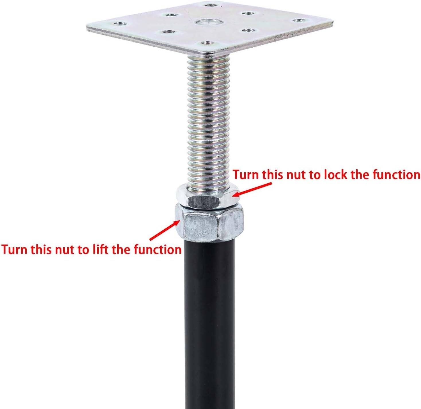 4-Pack Adjustable House Jack for The Floor, Adjustable Supports, Post 16″ to …
