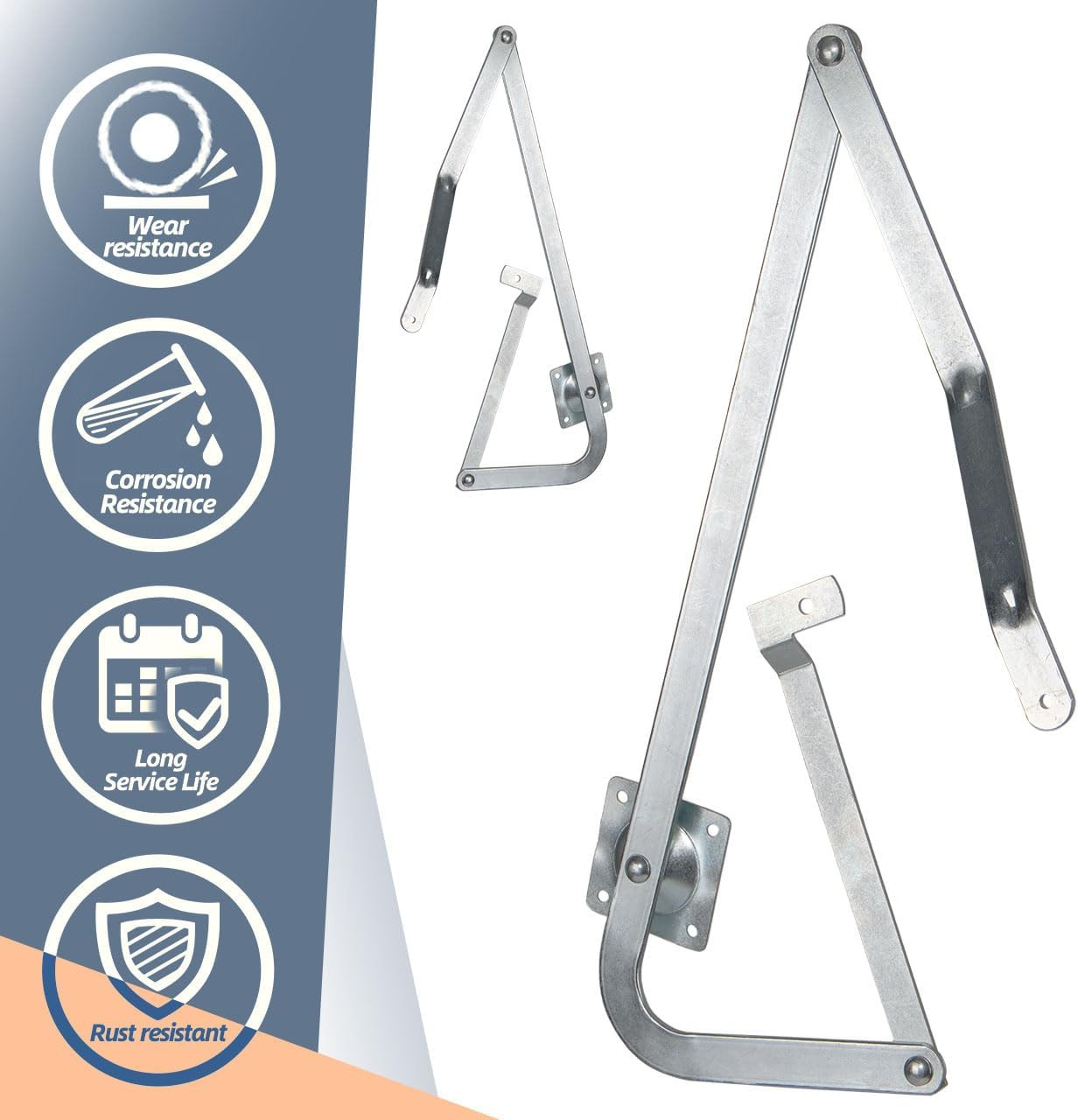 Attic Ladder Hinge Arms Replacement Kit for Werner Mk5 & More – 1 Pair