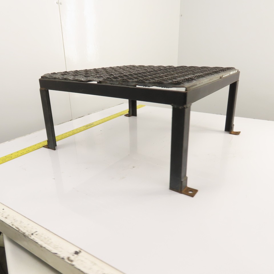 24″ x 24″ 1 Step Custom Industrial Machine Ladder Platform Top 12-1/4″ High