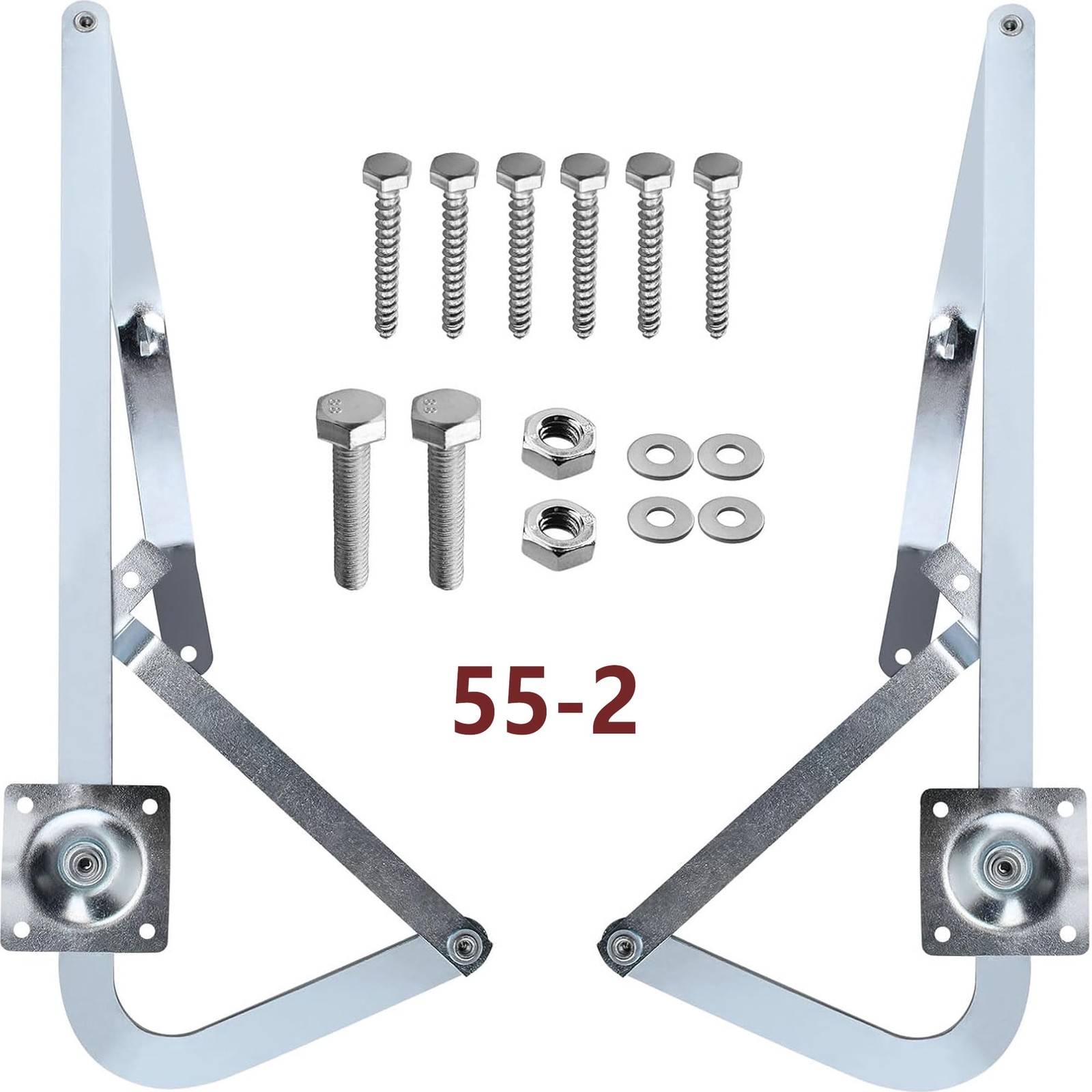 Pair Attic Ladder Spreader Hinge Arms FIT FOR MFG after 2010 Werner Series 55-2