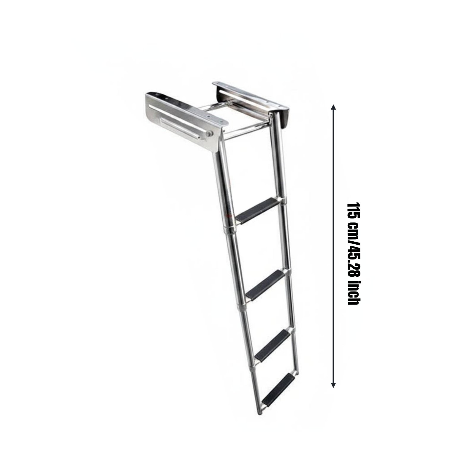 Telescoping Boat Ladder Telescopic Design Folding Boarding Ladder Space-Saving