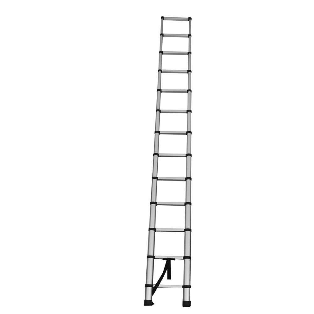 12.5 Feet Telescopic Step Ladder Aluminum Easy To Install Extension Ladder