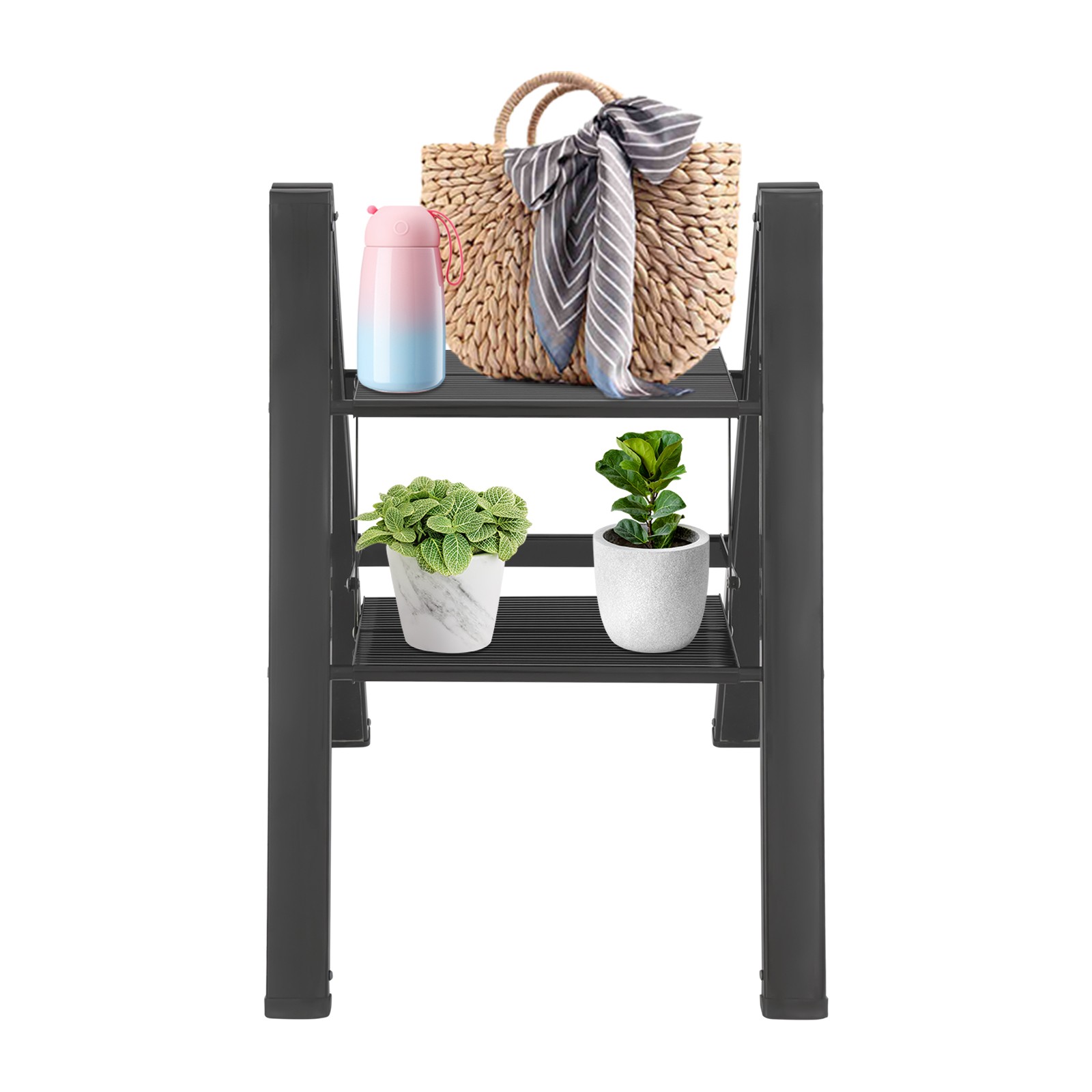 For Office Home Kitchen Folding Step Stool Portable Folding Step Stool Multi-Use