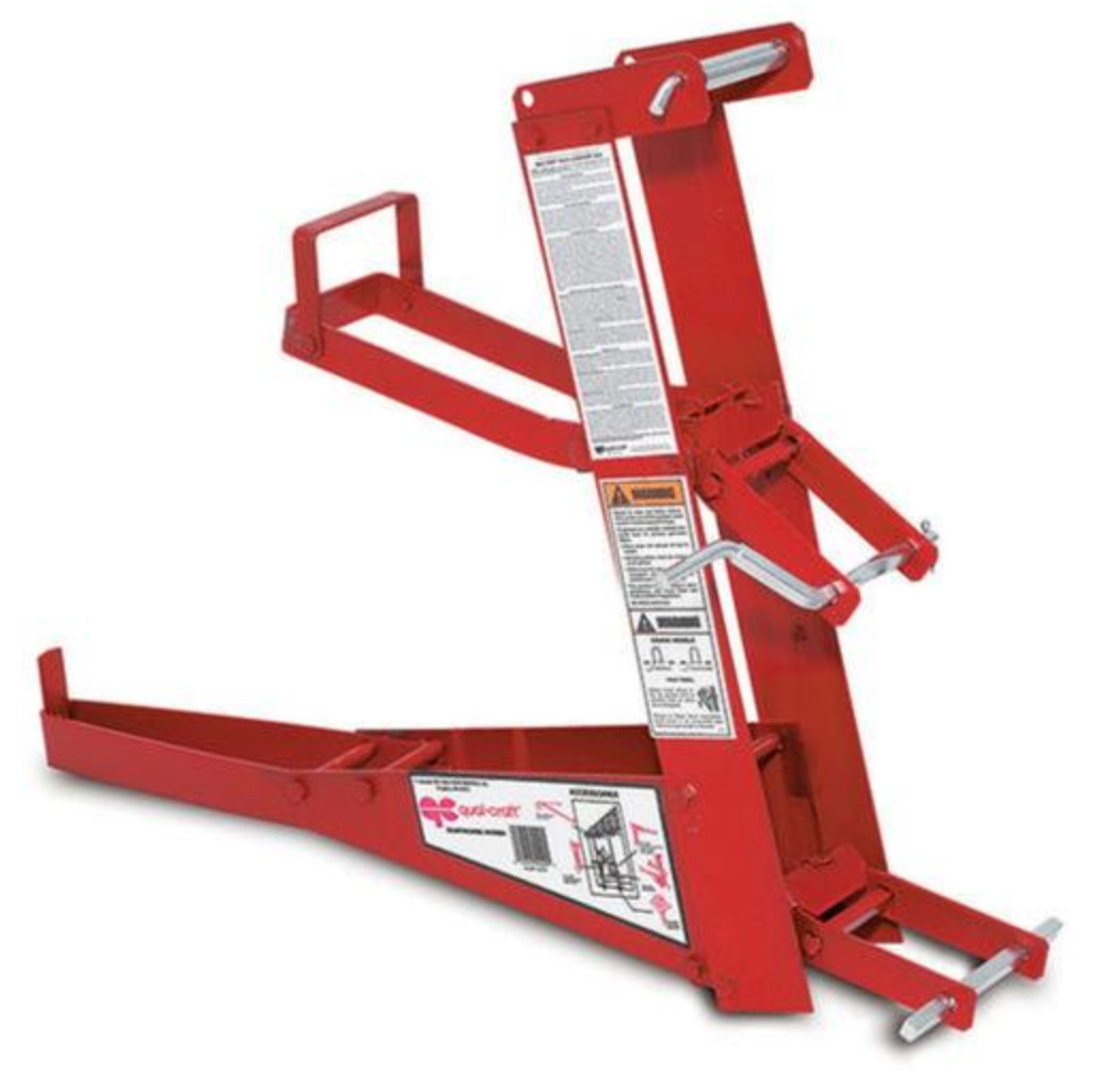 500 LBs Steel Scaffold Pump Jack Wood Pole Double Lock Brake Hand Crank Positive
