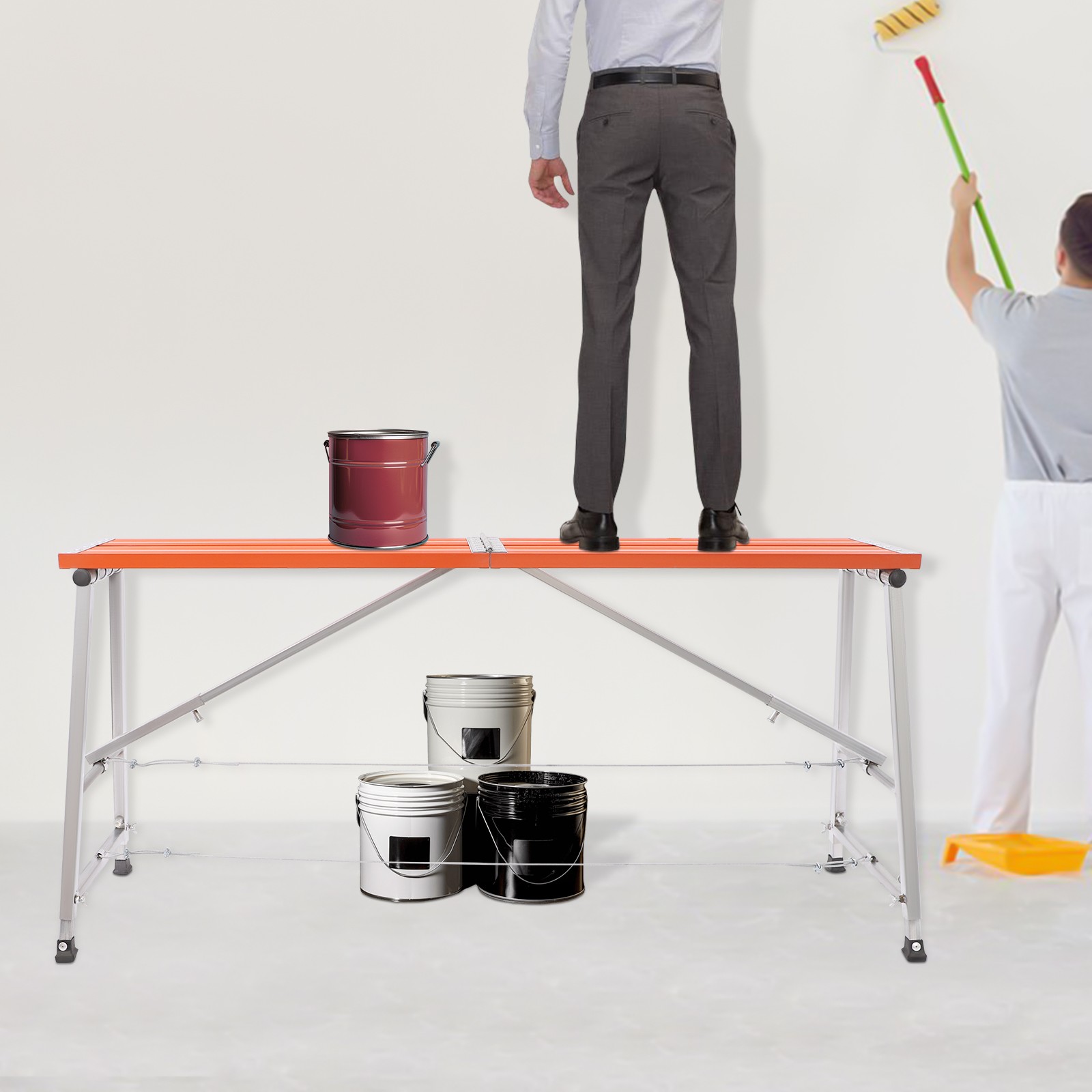 New Portable Scaffolding Ladder Folding 5-level height adjustment work platform