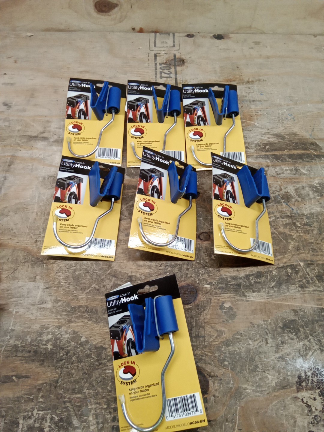 Werner AC56-UH Utility Hook, Lock-in, Stepladder, Steel Lot Of 7