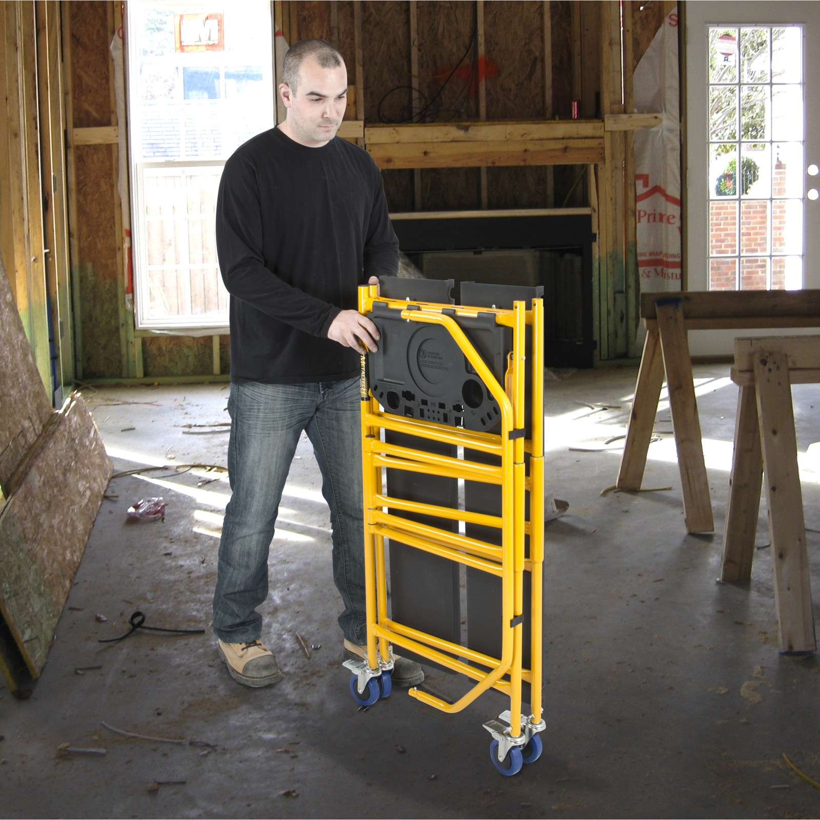 Metaltech Jobsite Series 4ft. Folding Scaffold, 500-Lb. Capacity, Model# I-IMCNT