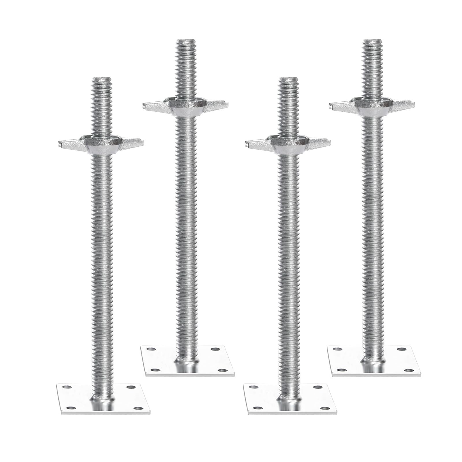 Adjustable Leveling Jacks 4-Pack, 18.2″ Height, 3307lbs Capacity, Steel Scaffold