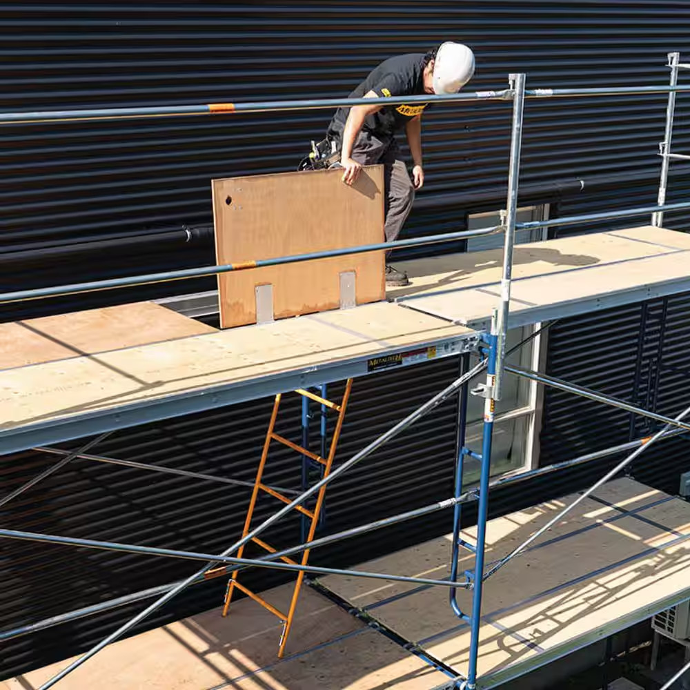 Saferstack Series 76 In. X 60 In. Blue Mason Walk-Through Arch Scaffold Frame, (