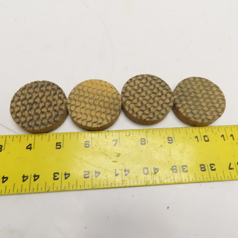 2″ x 1/2″ Industrial Brass Woven Friction Brake Discs Pucks Set of 4