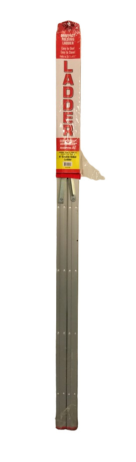NEW GPL SLD-D6 6FT Compact Folding Double-Sided Ladder 225lb Capacity