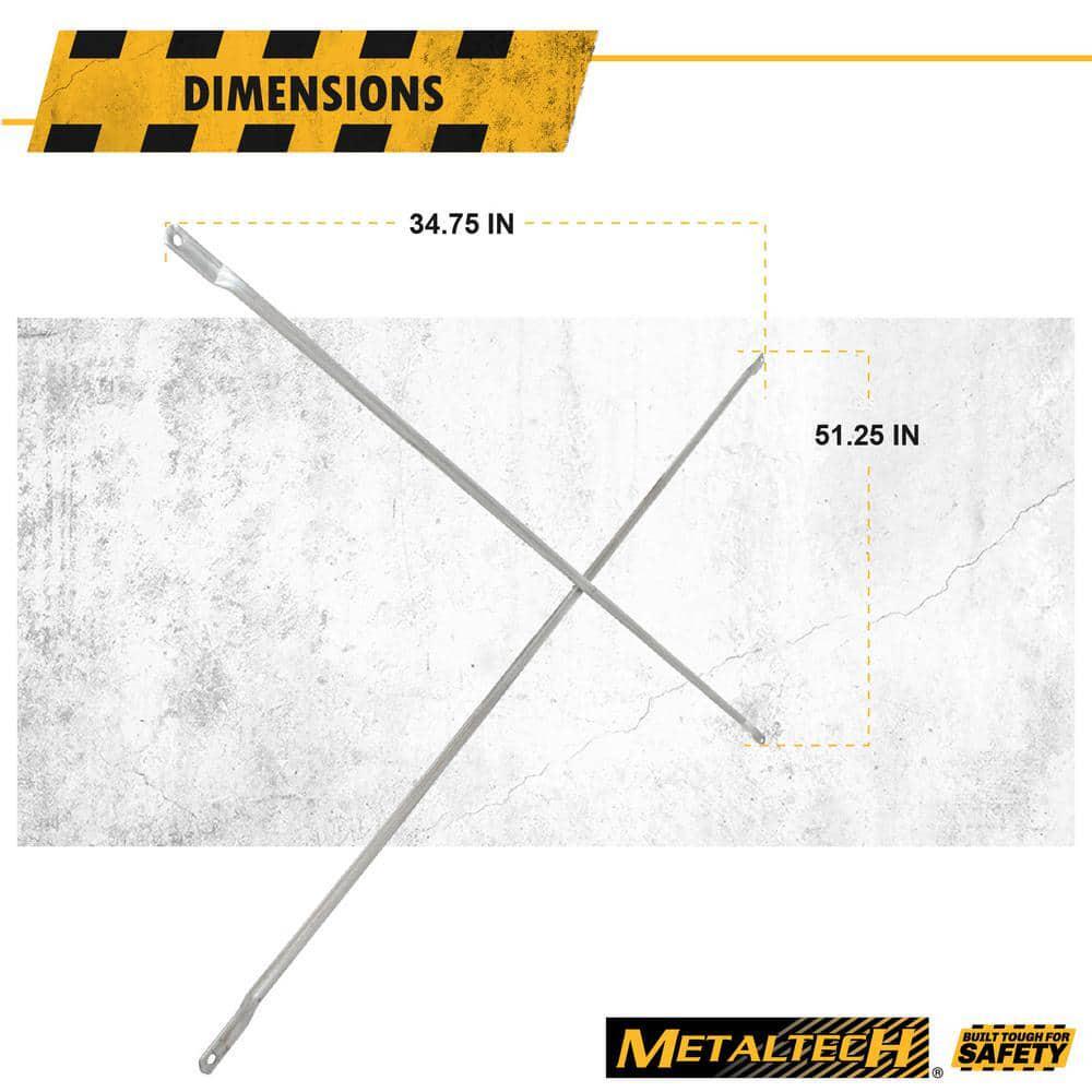 Steel Scaffolding Squaring Cross Brace Stabilizer 7 ft. x 4 ft. Increase Load