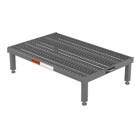 Zoro Select Ahw-H-2436 Single Step Platform, 9 In To 14 In H, 24 In W, 36 In