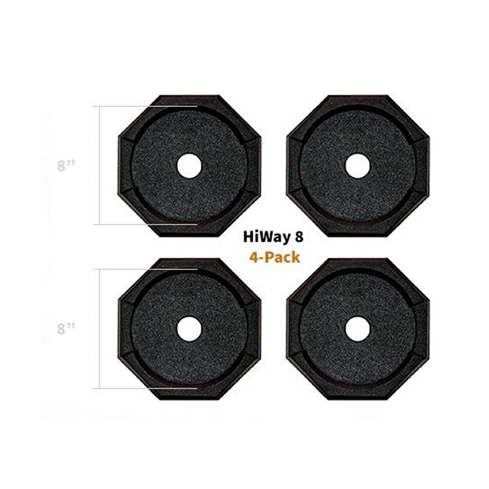 SnapPad HiWay RV Leveling Pads – Permanent Jack Stabilizers for RVs – 8″ Roun…