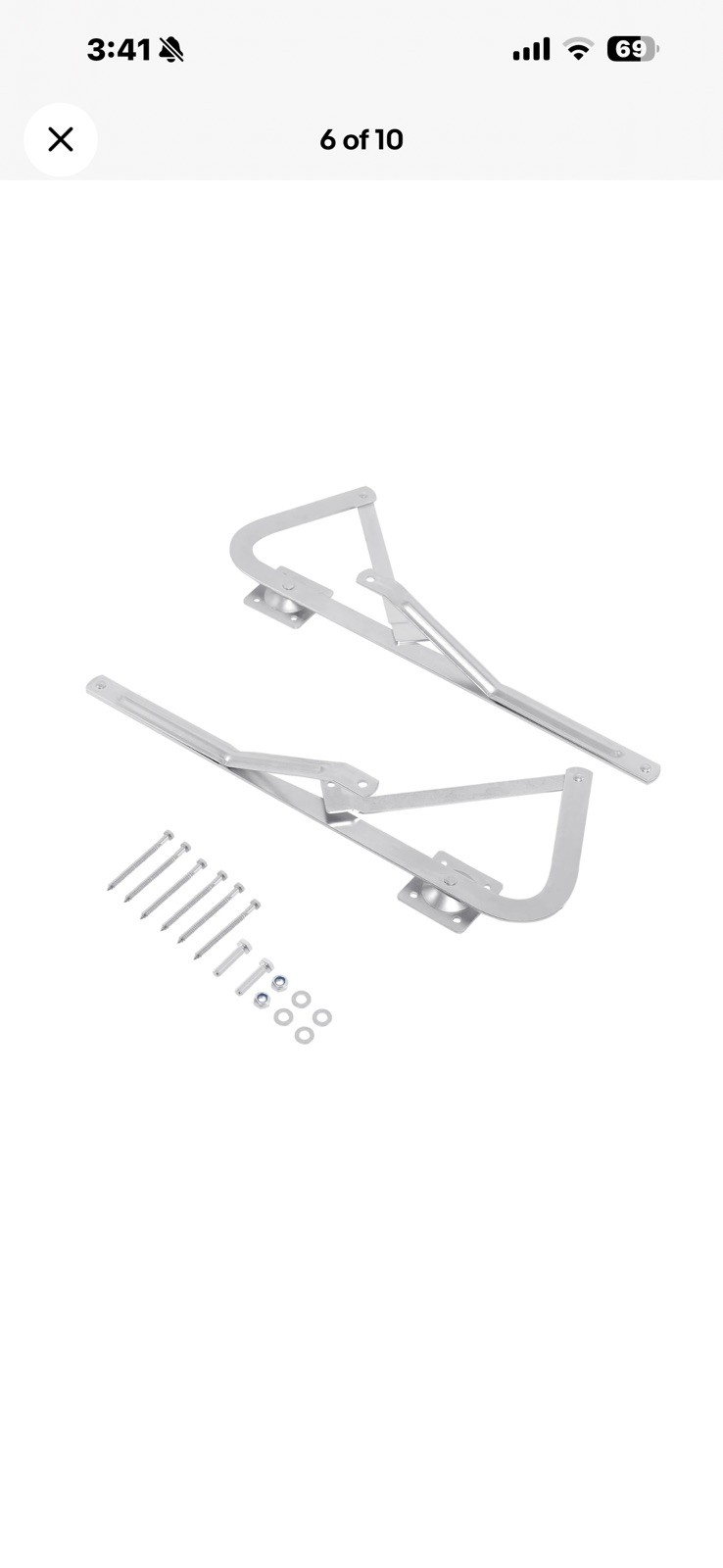 Pair Attic Ladder Spreader Hinge Arms Fits for MFG After 2010 Werner Series 55-2