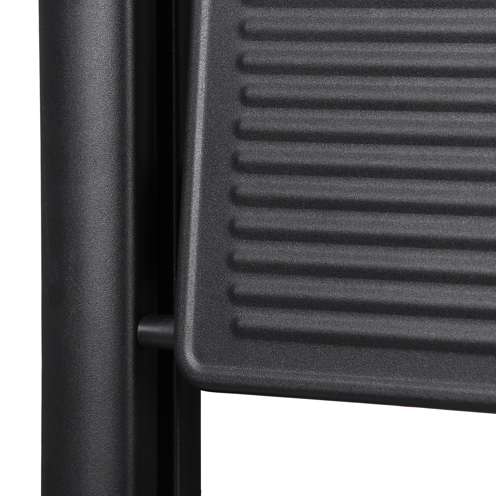 Foldable Three Step Ladder Easy To Store with Anti Slip Wide Pedals, Black