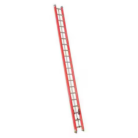 Westward 44Yy40 40 Ft Fiberglass Extension Ladder, 300 Lb Load Capacity