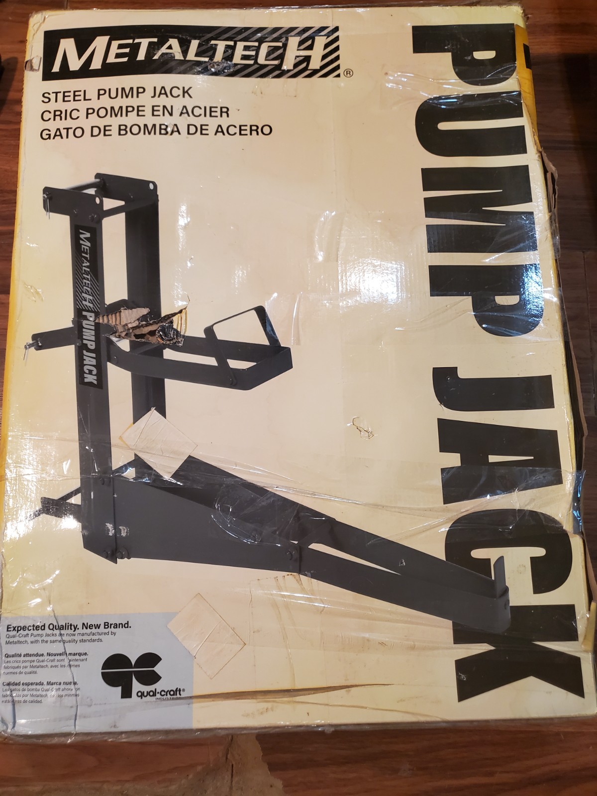 MetalTech Qual-Craft Steel Pump Jack PJ-PJST HEAVILY DAMAGED BOX (RAINED ON)