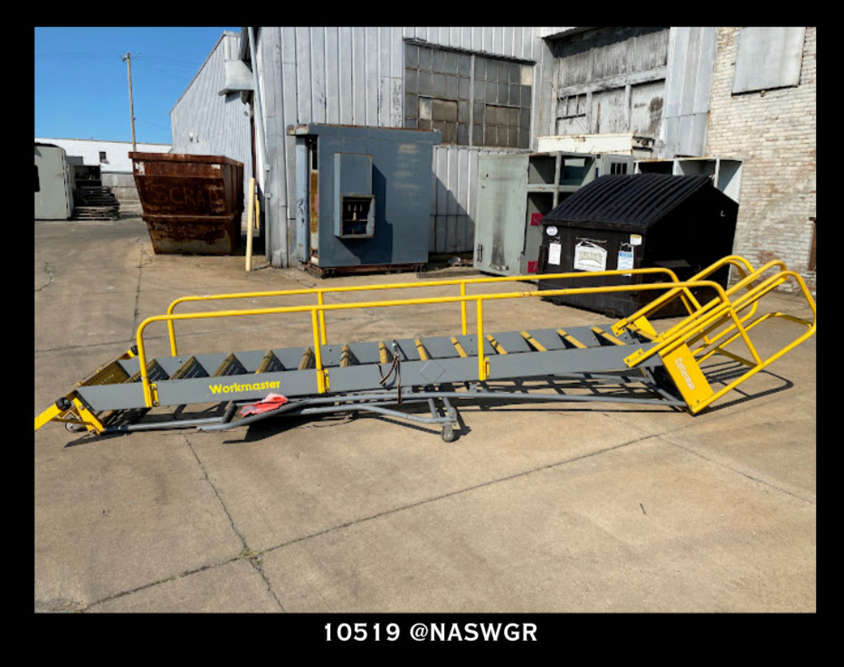Cotterman Workmaster Heavy-Duty Rolling Ladder – 15 Step Ladder