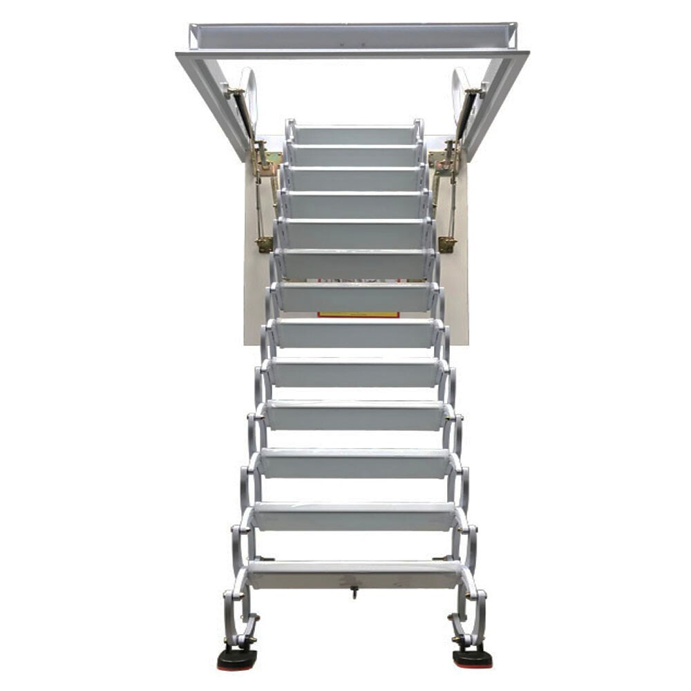 Attic Loft Ladder Pull Down Attic Ceiling Stairs 13 Steps Hidden Folding Stairs