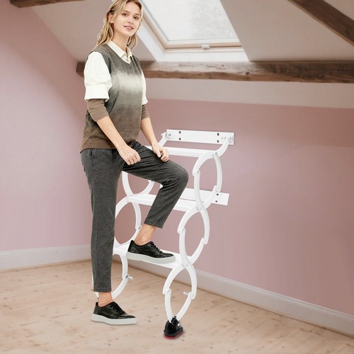 Folding Ladder Telescoping Step Ladders Retractable Folding Stair Wall Mounted