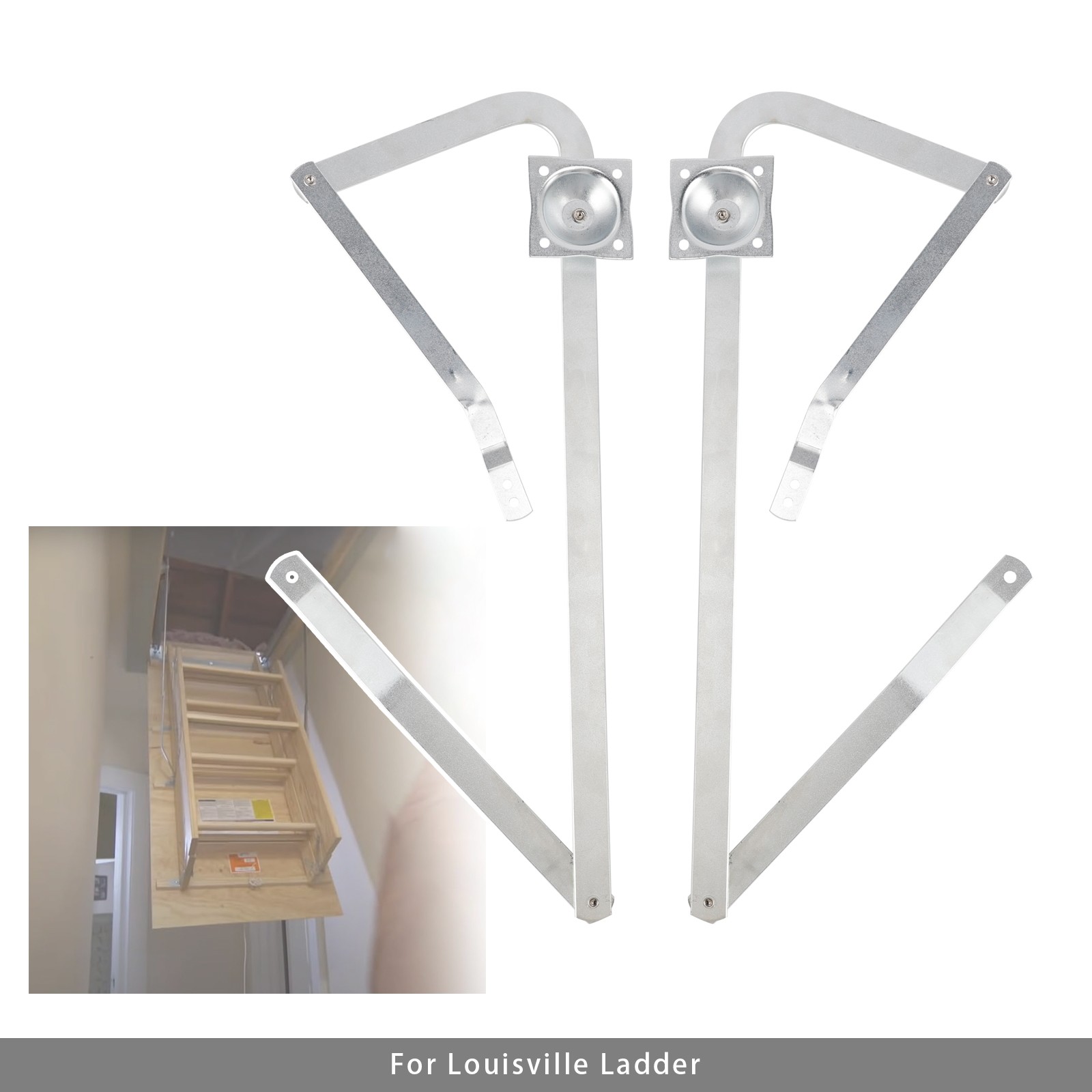 PR315500-LH +PR315500-RH Attic Ladder Hinge Arm Left+Right Fit Louisville Ladder