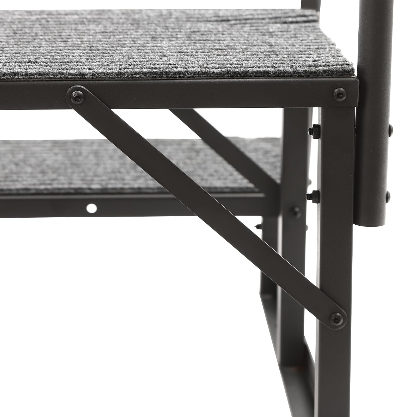 RV Steps With Handrail 2-Step Portable Home Stairs Anti-Slip For Spa