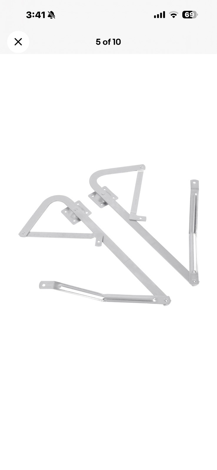 Pair Attic Ladder Spreader Hinge Arms Fits for MFG After 2010 Werner Series 55-2