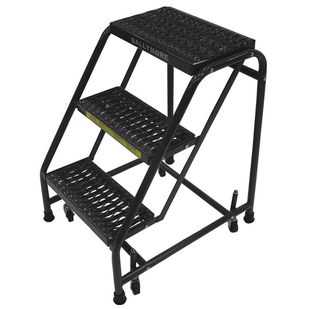 BALLYMORE 318G Rolling Ladder,Steel,28-1/2 In.H 9E382