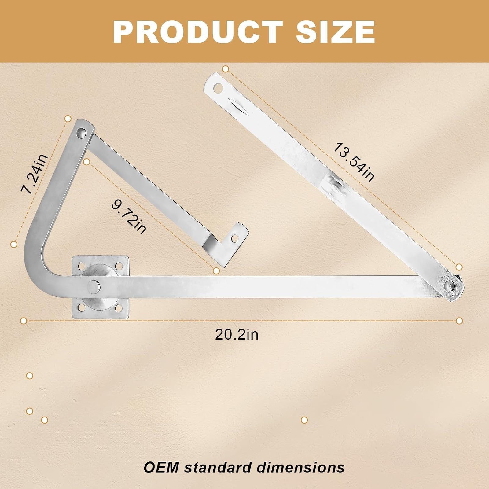 55-2 Attic Ladder Hinge Arms for Werner Ladders – Replacement Parts