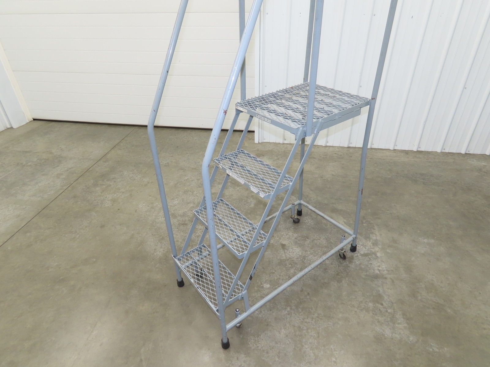 Cotterman Rolling Ladder Narrow Aisle 4 Step 24″ Platform 40″ Top Step