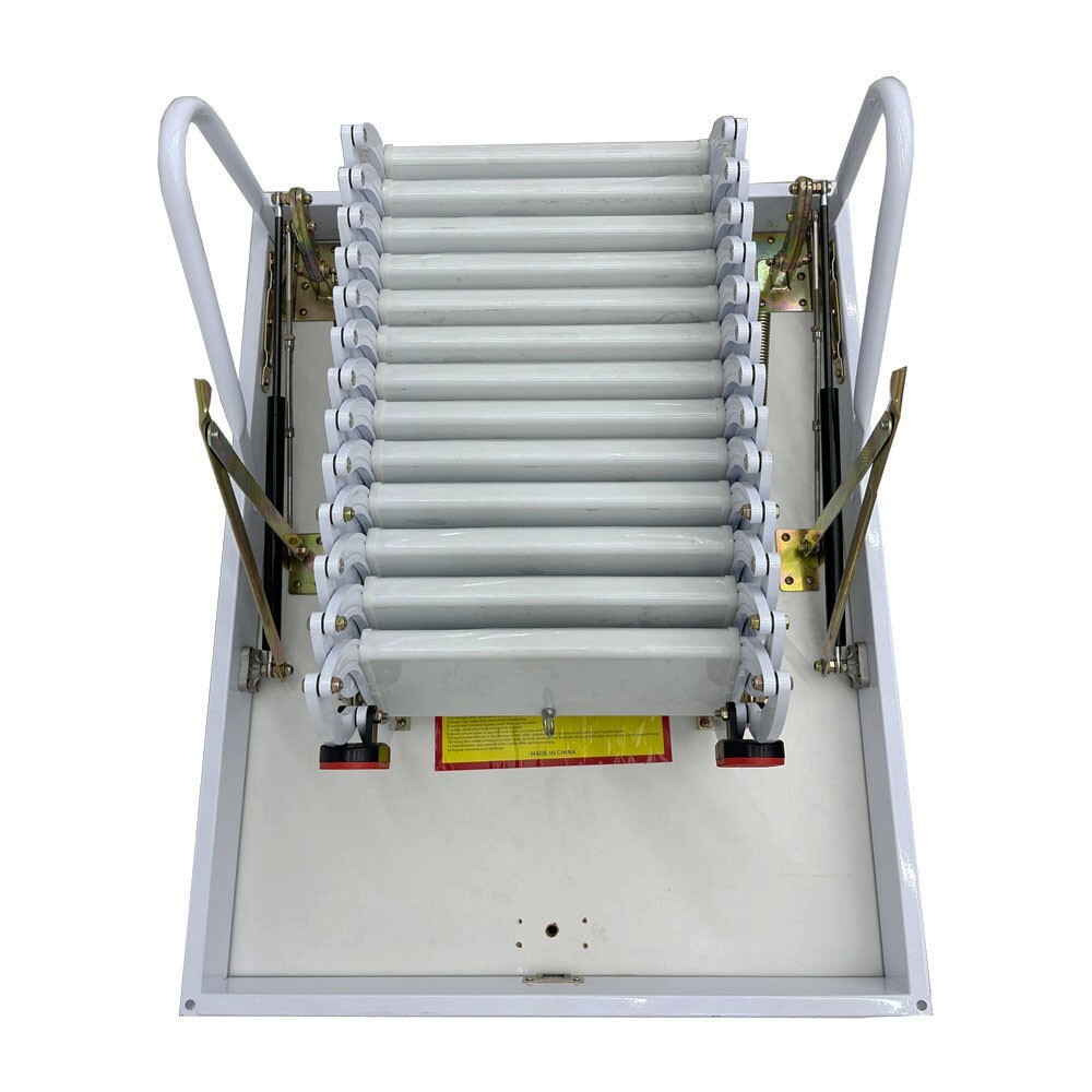 Attic Loft Ladder Pull Down Attic Ceiling Stairs 13 Steps Hidden Folding Stairs