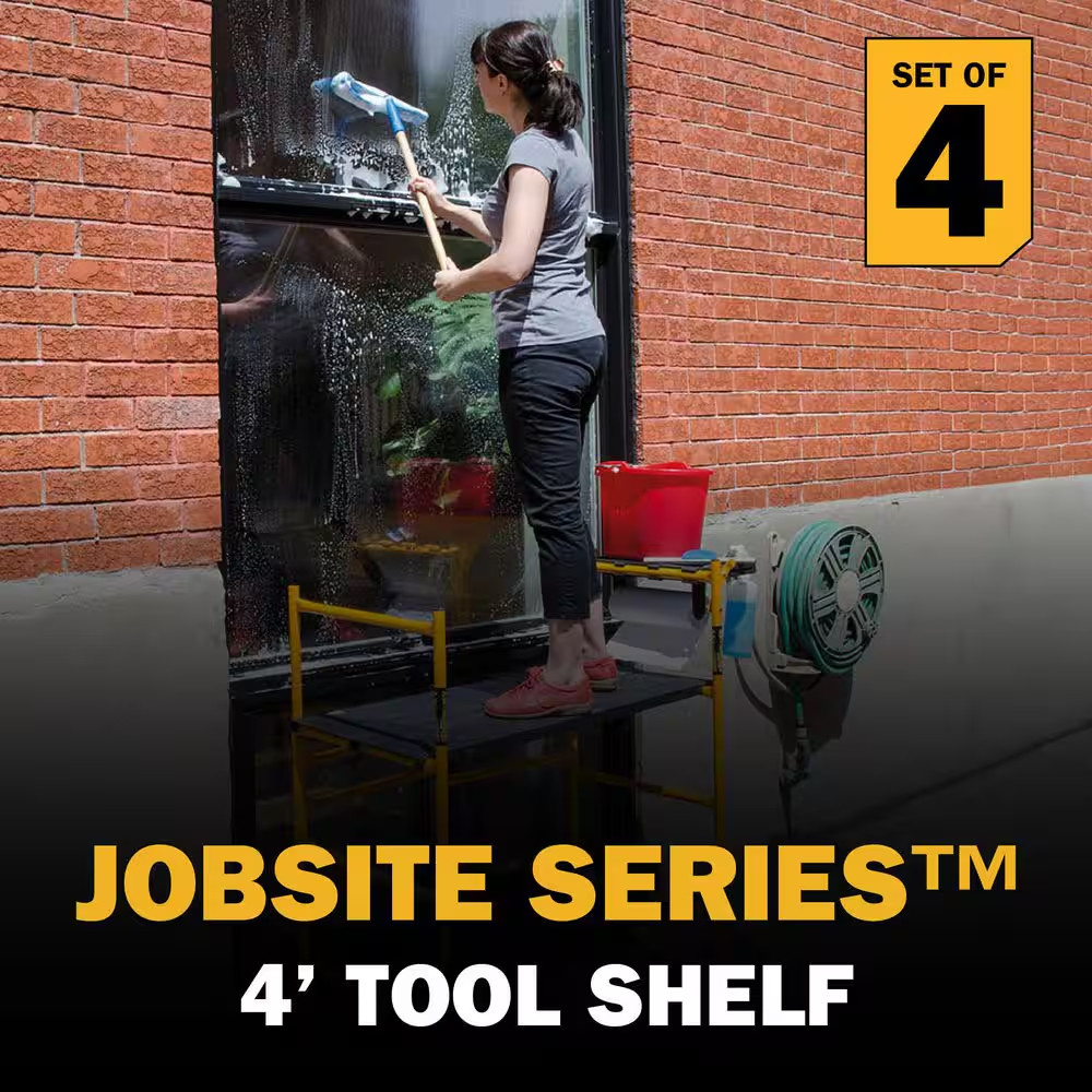 Jobsite Series Baker 4.1 Ft. H X 3.4 Ft. W X 1.8 Ft. D Mini Scaffold Platform wi