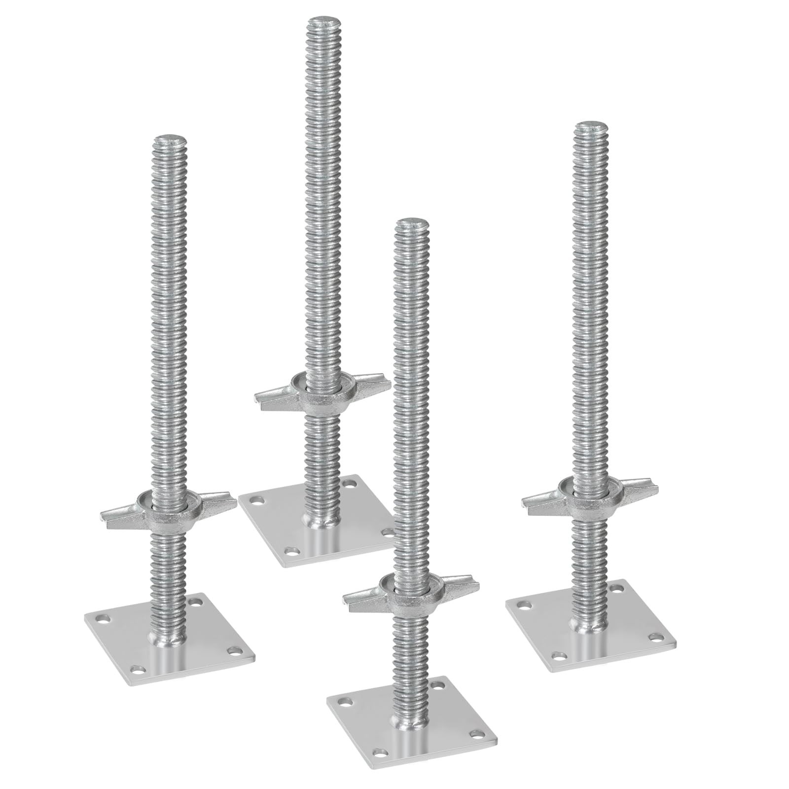 Adjustable Leveling Jacks 4-Pack, 18.2″ Height, 3307lbs Capacity, Steel Scaffold
