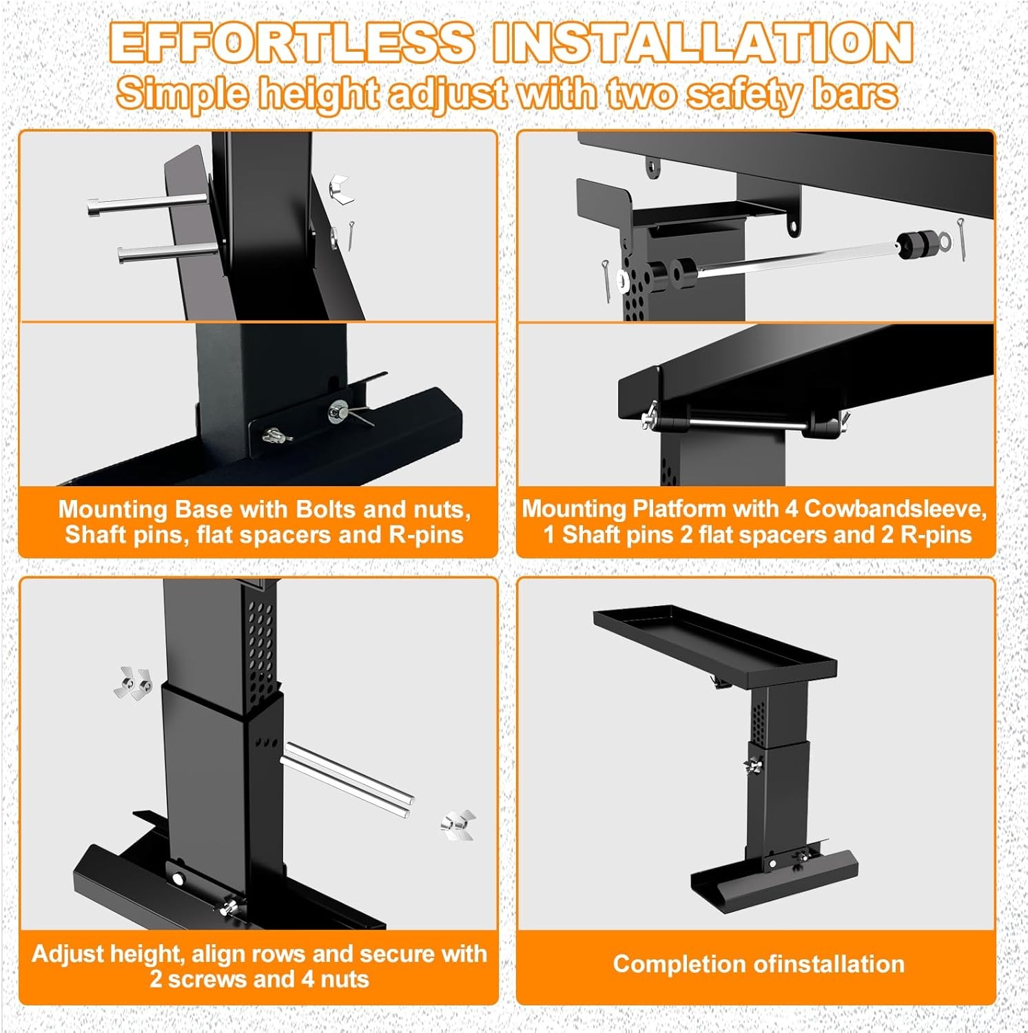 Ladder Leveler Adjustable 11.8-19.1″ with 23.7×7.5″ Platform for Stairs