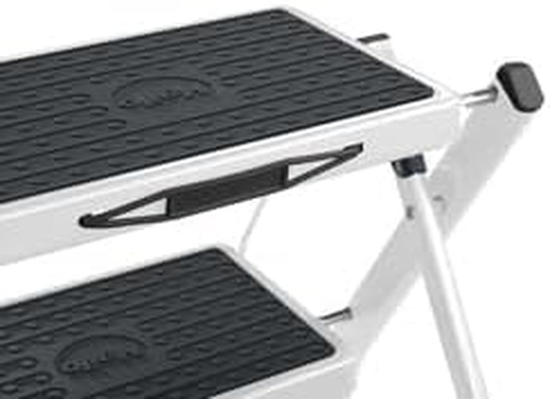 MK60 Mini Steel Step Stool – 330 Lb Capacity, Anti-Slip, Compact Design