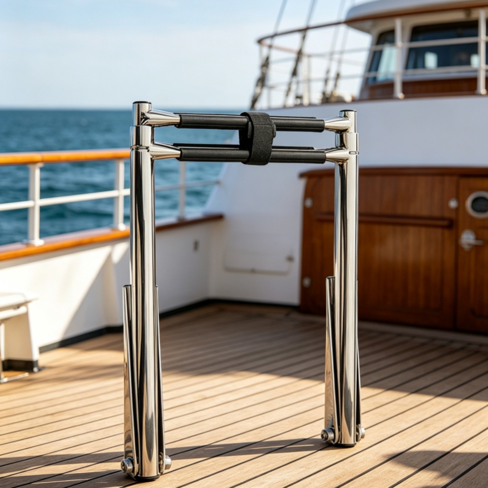 Telescoping Boat Ladder Compact Marine Hardware Heavy Duty for Yachts, Boats