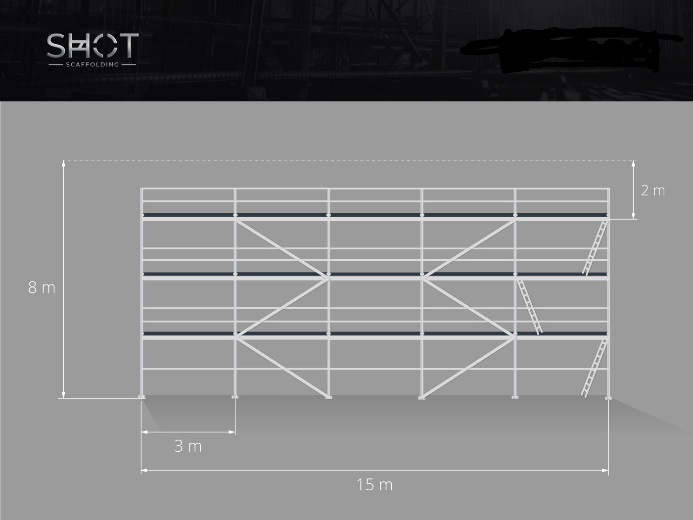 126m2 scaffolding Scaff 74 Échafaudag scaffolding