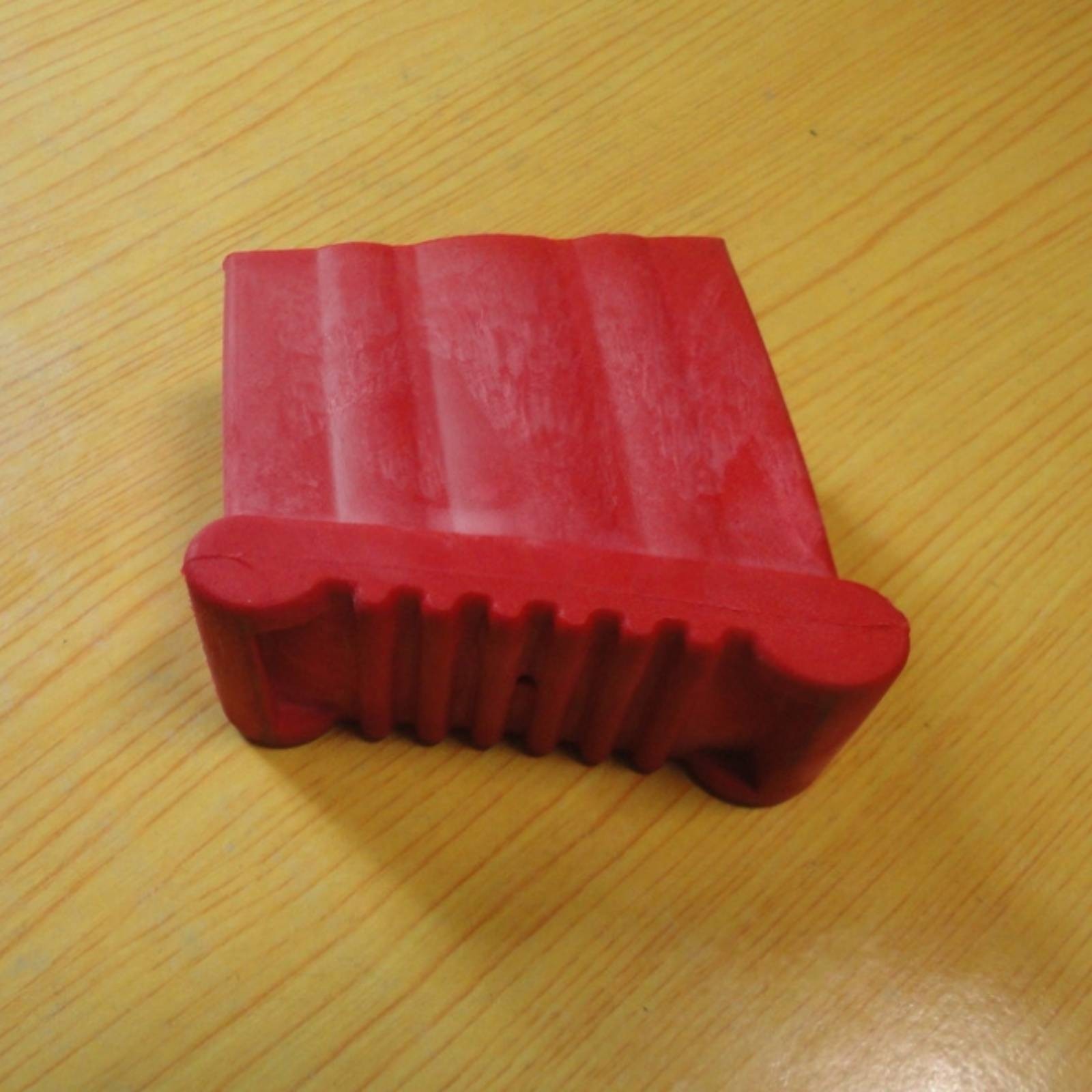 Red Ladder Foot Sleeve Floor Protection Ribbed Ladder Foot Cap
