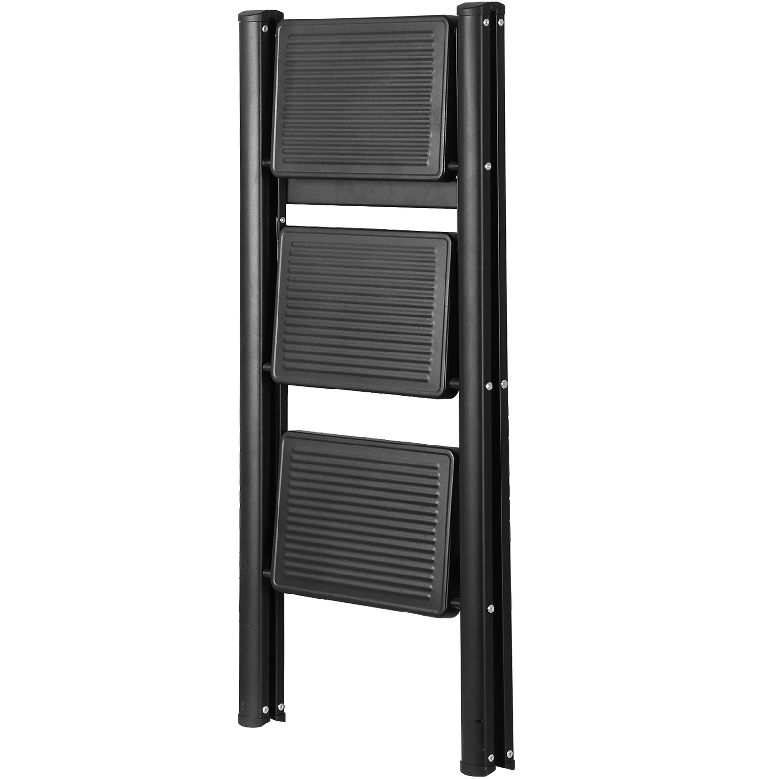3 Step Ladder Handgrip Folding Step Stool Ladders Anti-Slip Wide Pedal Safety