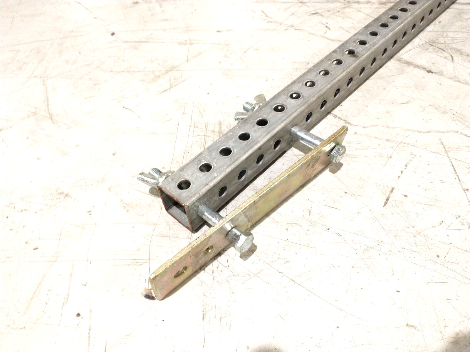 Swing-Lo SL-71B48M 1-1/2″ Sq. x 48″ Perf. Steel Guardrail Post For Scaffold