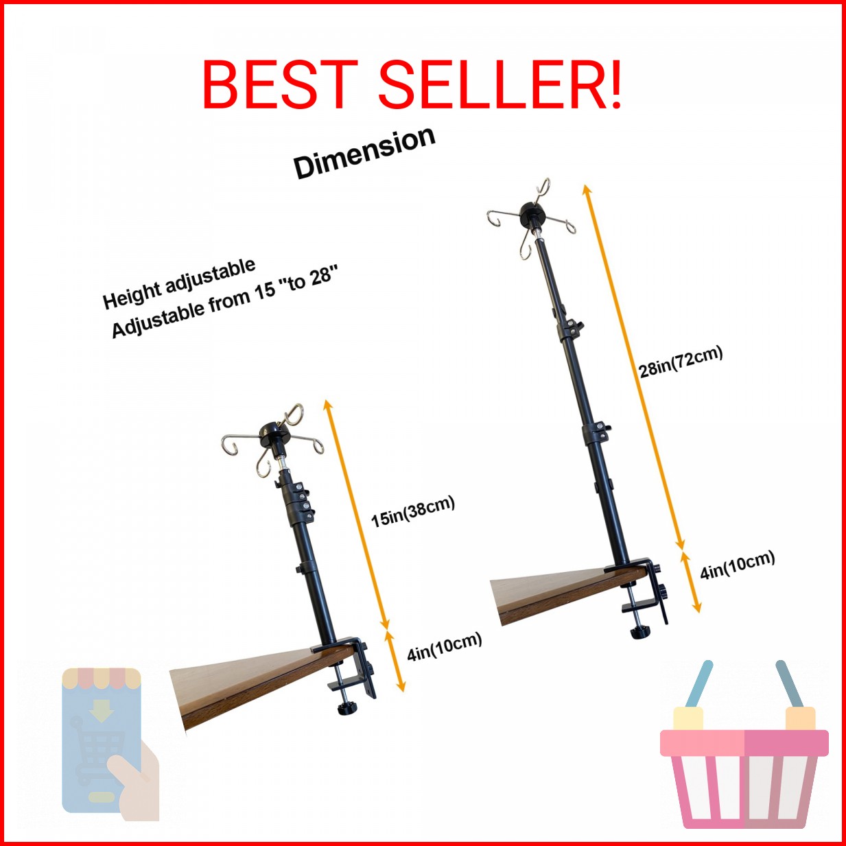 UISKOOPW Rotary Tool Hanger Flex Shaft Accessories Holder Stand Compatible with