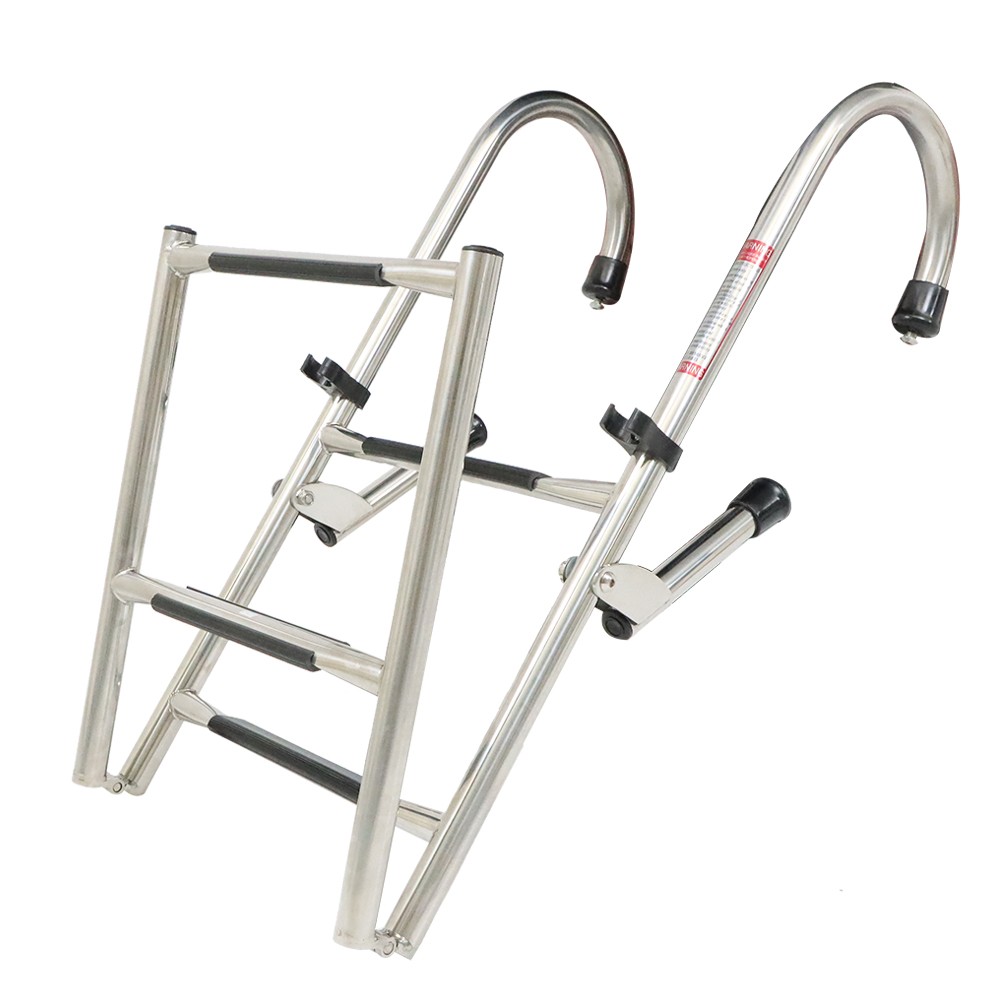2/3/4/5 Step Boat Ladder Stainless Steel Telescoping Folding Dock Ladder