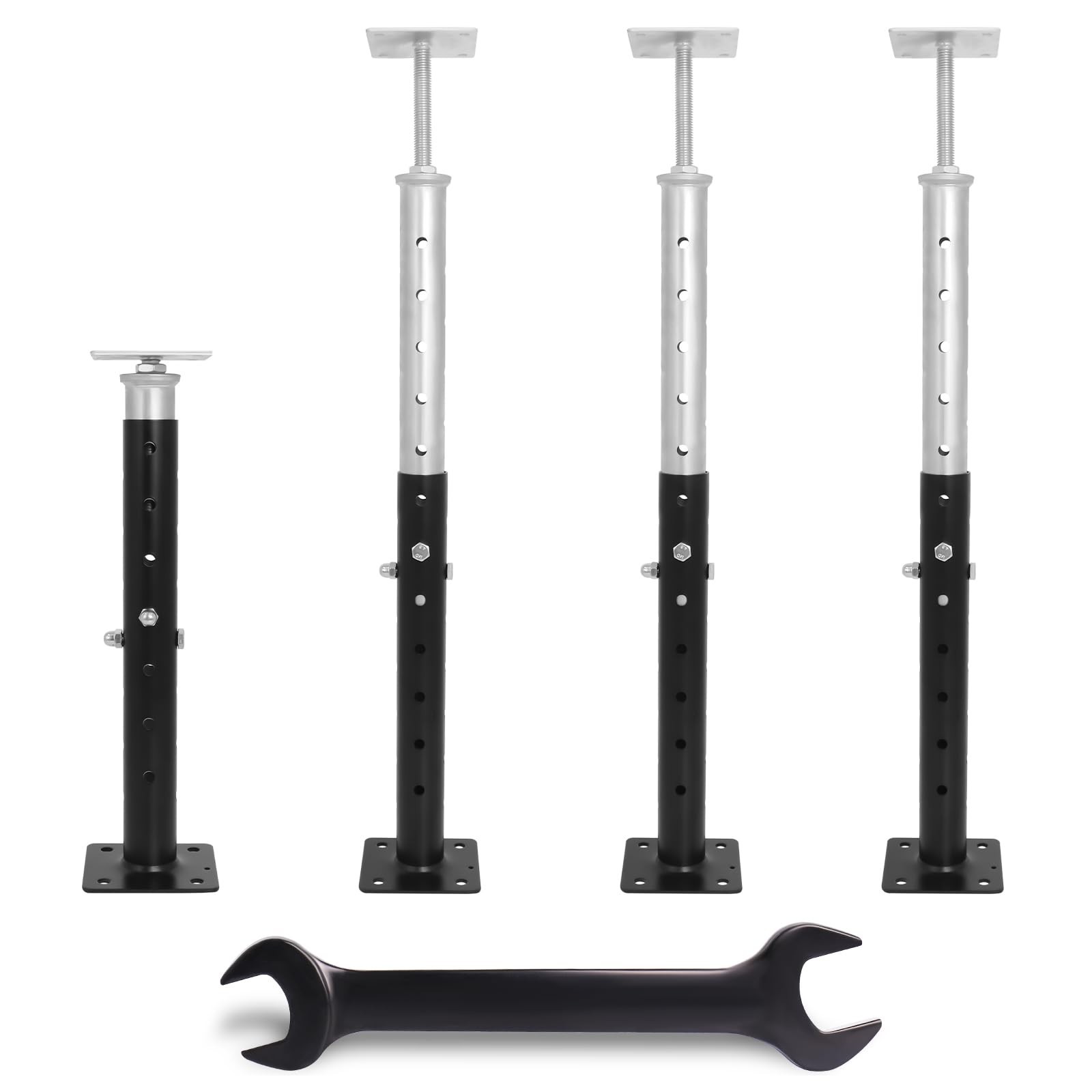Adjustable House Floor Jacks, 4 PCS House Jacks for Leveling, Floor Straighte…