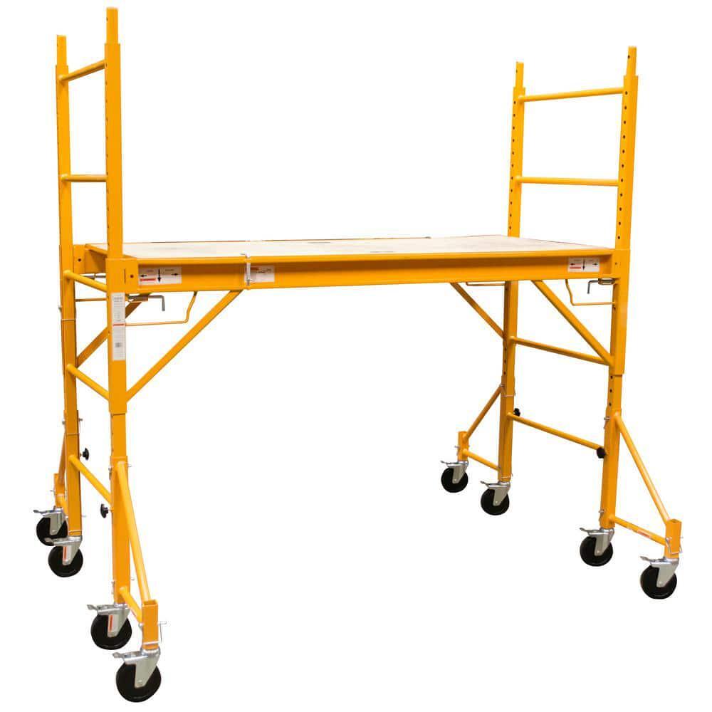 PRO-SERIES 16-Inch Scaffolding Outriggers Heavy Duty Steel with Casters 4 Pack